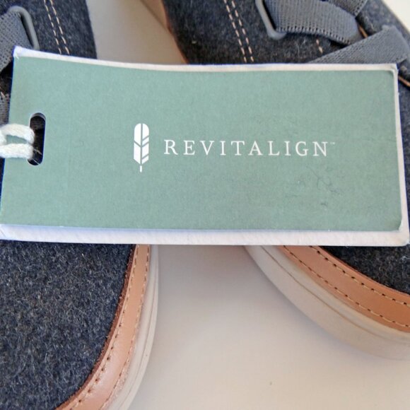 Revitalign Malibu Morgan Dark Charcoal Gray Sneaker Wool Size 8.5 B NWT - Picture 10 of 15